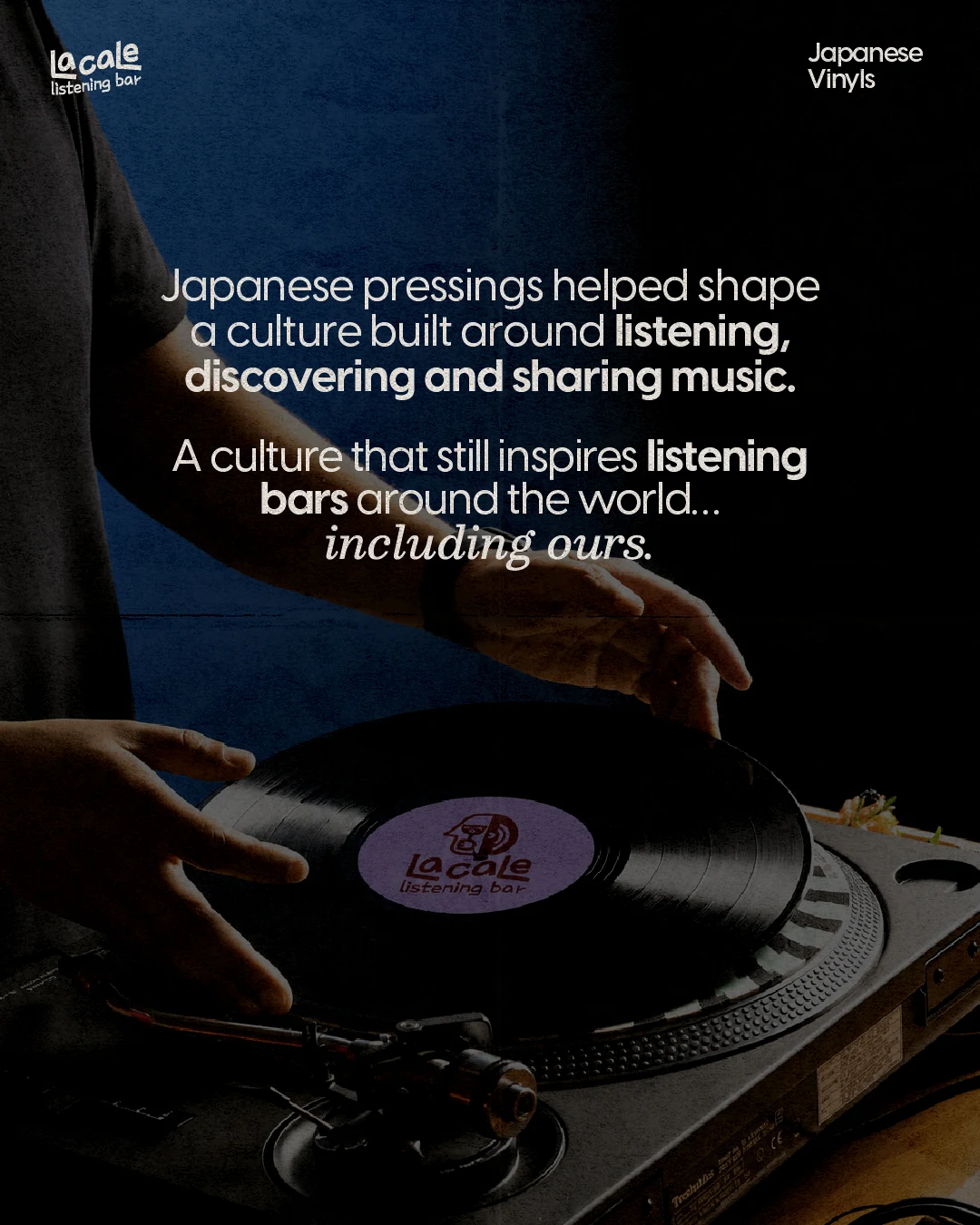 Japanese pressing culture inspires listening bars around the world, including La Cale
